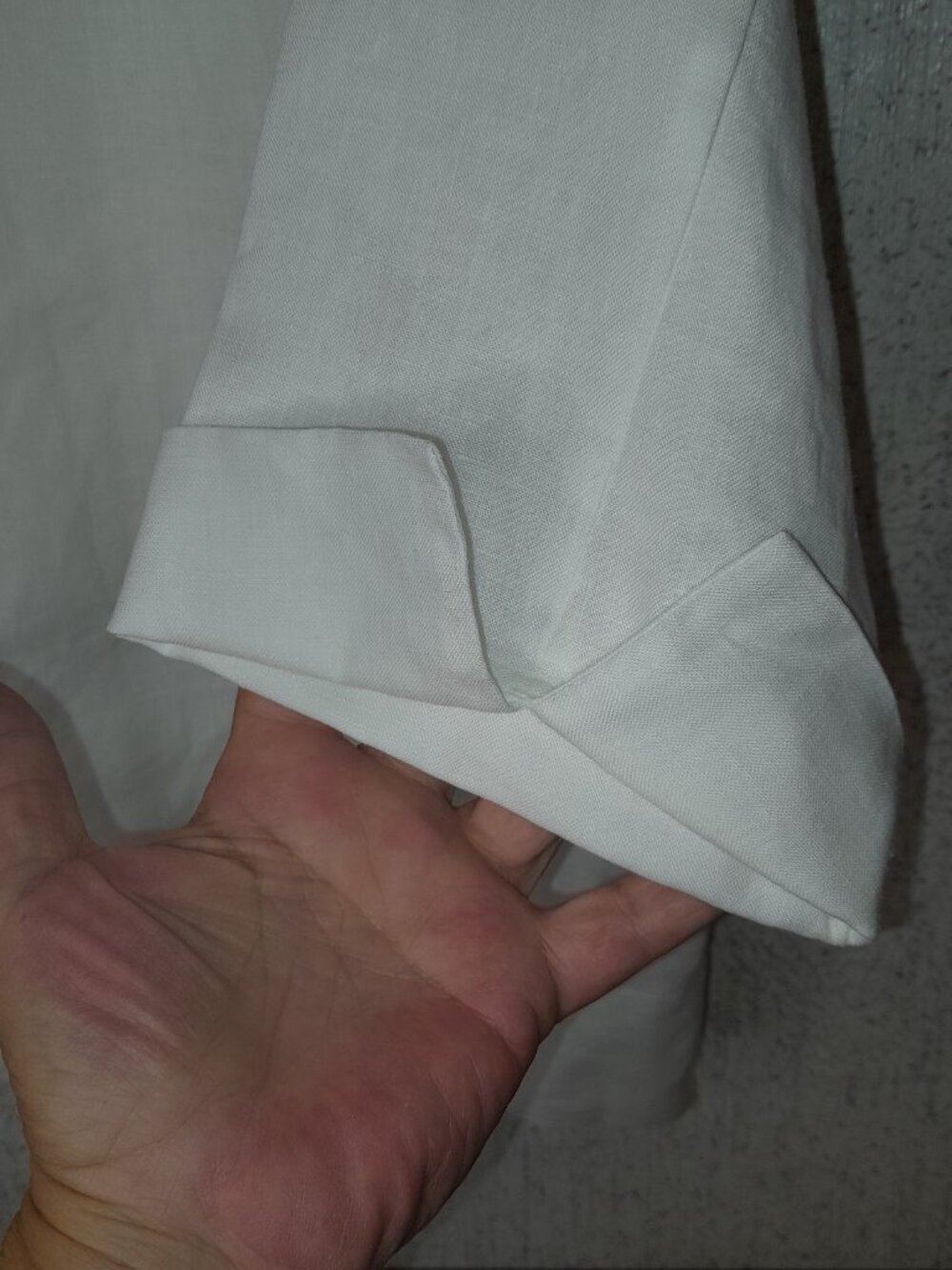 Westbound Woman Essentials 100% Linen Women's White Blouse Plus Size 16 W - Picture 5 of 5